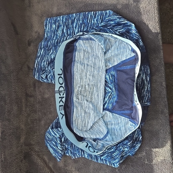 Blue Pattern Jockey Microfiber Boxer Briefs - Picture 3 of 4